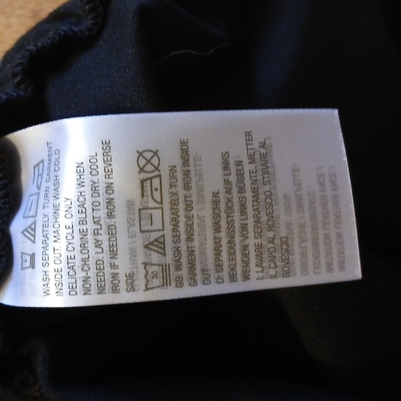 Belle By Kim Gravel Faux Leather Shiny Black Joggers Pants Size 16P - Picture 6 of 6